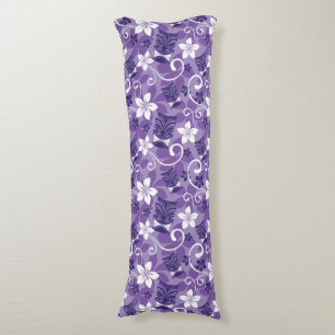 LUAU TIKI PATTERN (PURPLE) BODY PILLOW