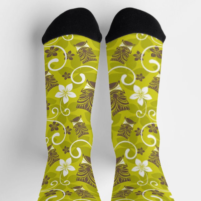 LUAU TIKI PATTERN SOCKS (Top)