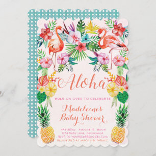 Luau Tropical Baby Shower Invitation