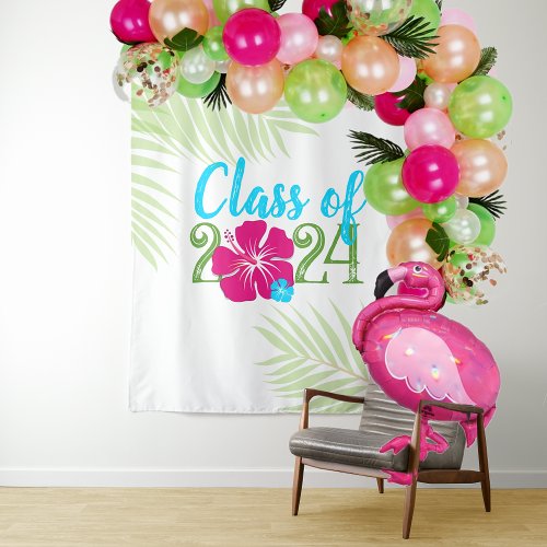 Luau Tropical Class of 202X Graduation Backdrop