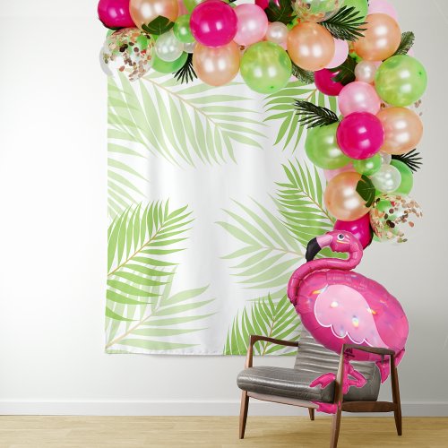 Luau Tropical Hawaiian Leaf Foliage Backdrop