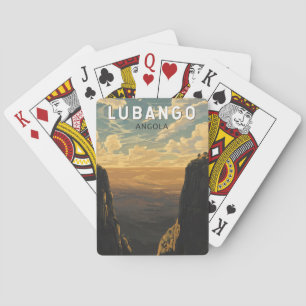 Lubango Angola Travel Art Vintage Poker Cards