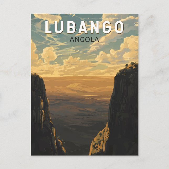 Lubango Angola Travel Art Vintage Postcard (Front)