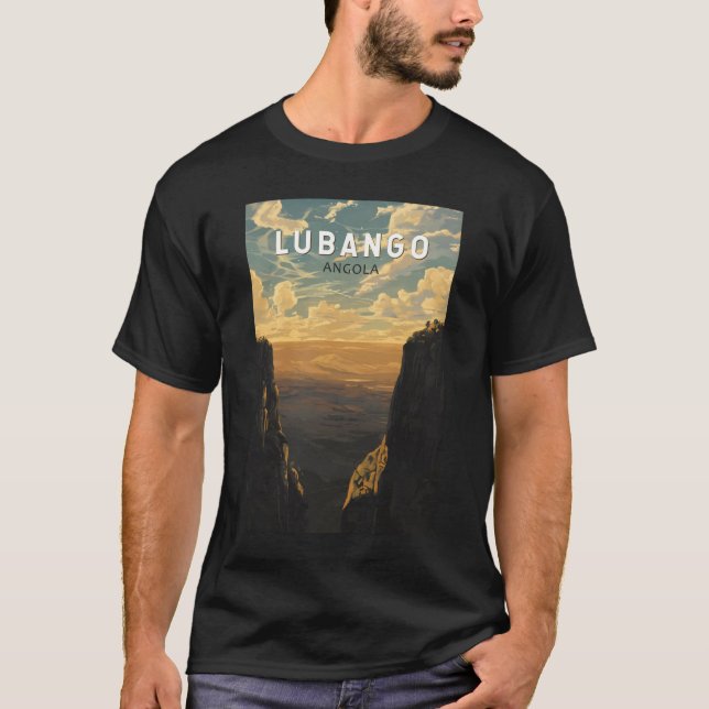 Lubango Angola Travel Art Vintage T-Shirt (Front)