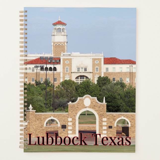 Lubbock Texas Calendar Planner (Front)