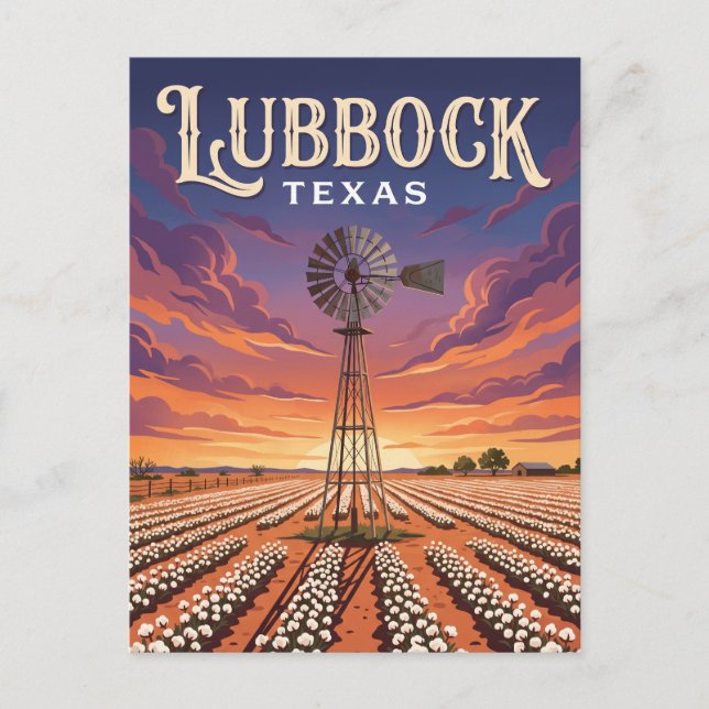 Lubbock Texas Postcard (Front)
