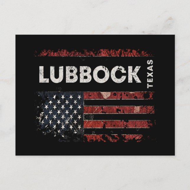 Lubbock Texas Postcard (Front)