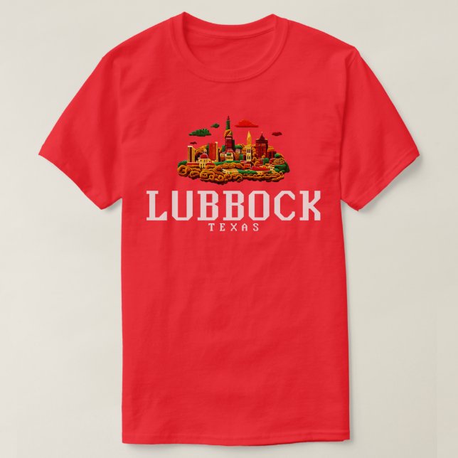 Lubbock Texas T-Shirt (Design Front)