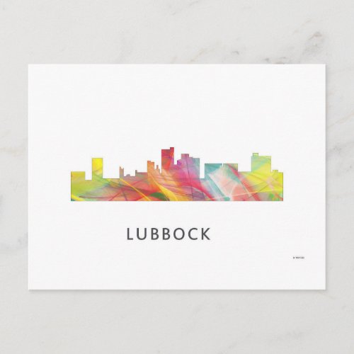 LUBBOCK TEXAS WB1 _ POSTCARD