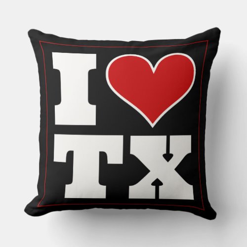 Lubbock TX Game Day School Pride Accent Throw Pillow