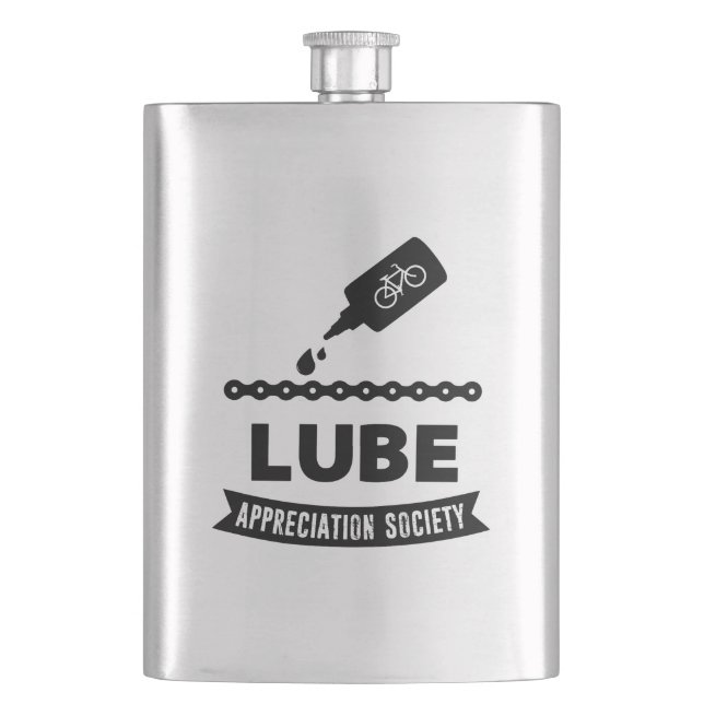 Lube Appreciation Society Cycling Flask (Front)