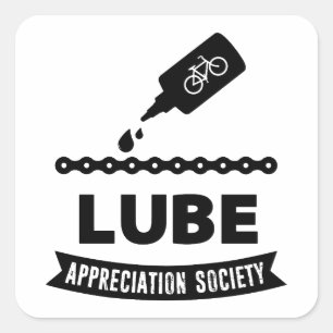 Lube Appreciation Society Cycling Square Sticker