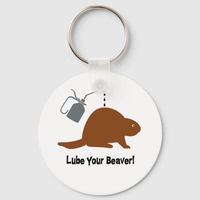 Lube Beaver Keychain (Front)