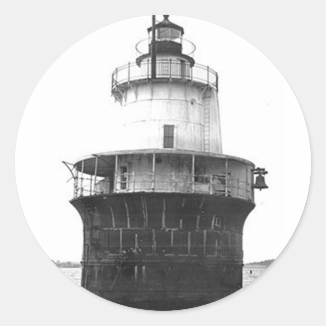 Lubec Channel Lighthouse Classic Round Sticker (Front)