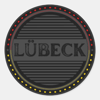 Lübeck City Pride Emblem – German Identity Classic Round Sticker