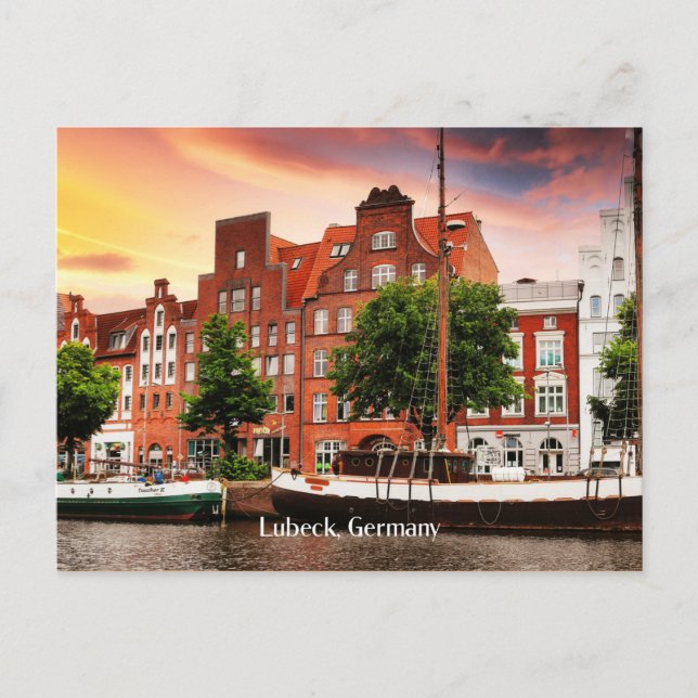 Lubeck Germany cityscape photograph Postcard (Front)
