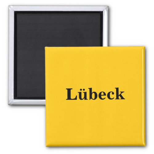 Lbeck Magnet Schild Gold Gleb