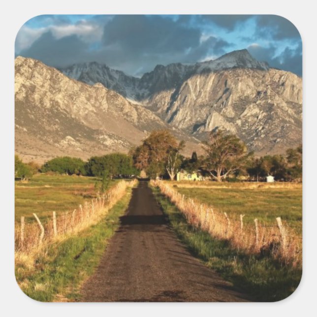 Lubken Canyon Road Square Sticker (Front)