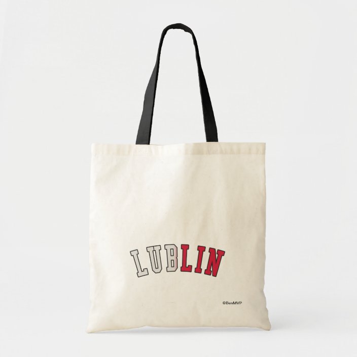 Lublin in Poland National Flag Colors Tote Bag