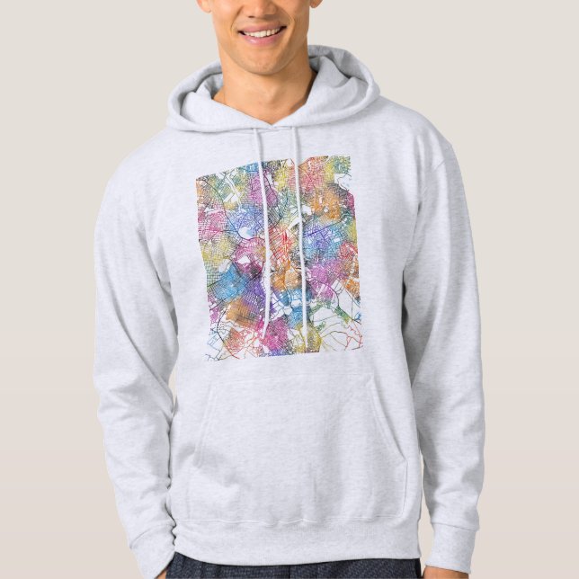 Lubumbashi DR Congo City Map Hoodie (Front)