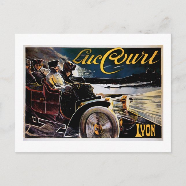 Luc Court - Vintage Automobile Advertisement Postcard (Front)