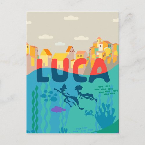 Luca  Above and Below with Alberto  Luca Postcard