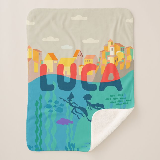 Luca | Above and Below with Alberto & Luca Sherpa Blanket (Front)
