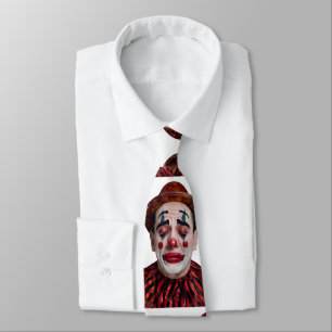 “Luca” After the Laughter Ends – A Clowns Portrait Neck Tie