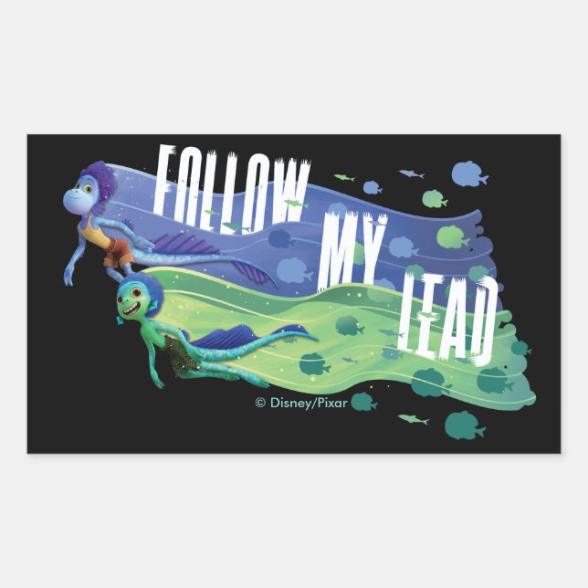 Luca | Alberto & Luca - Follow My Lead Rectangular Sticker (Front)