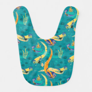 Luca   Alberto & Luca Swim With Fish Pattern Baby Bib