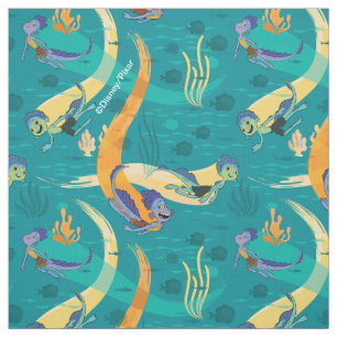 Luca   Alberto & Luca Swim With Fish Pattern Fabric