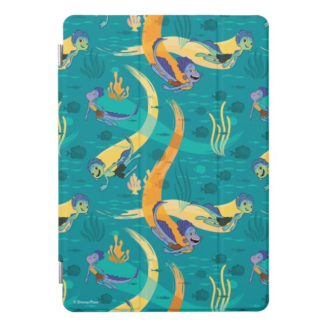 Luca | Alberto & Luca Swim With Fish Pattern iPad Pro Cover (Front)