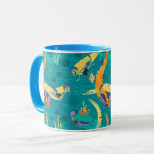 Luca Alberto & Luca Swim With Fish Pattern Mug