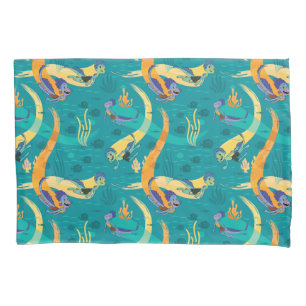 Luca   Alberto & Luca Swim With Fish Pattern Pillow Case