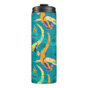 Luca Alberto & Luca Swim With Fish Pattern Thermal Tumbler