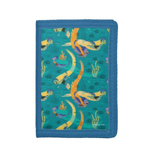 Luca Alberto & Luca Swim With Fish Pattern Tri-fold Wallet