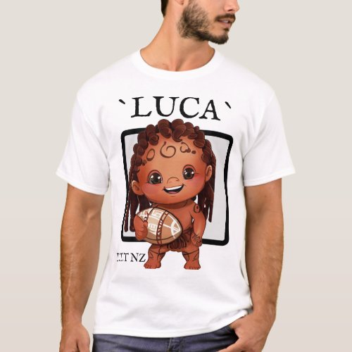 LUCA AND RUGBY BALL T_Shirt