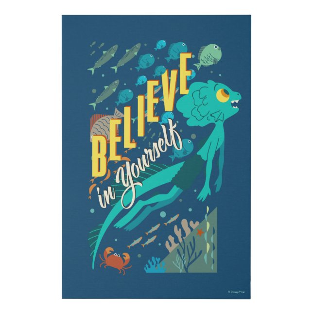 Luca | Believe in Yourself Faux Canvas Print (Front)