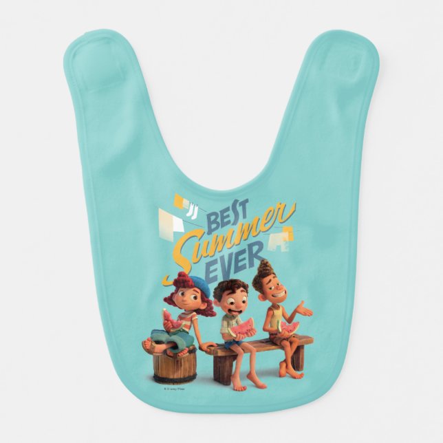 Luca | Best Summer Ever Baby Bib (Front)