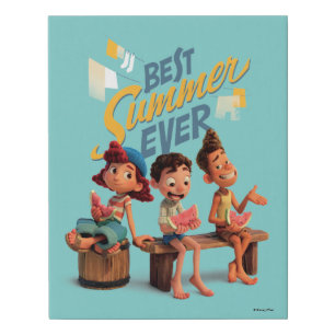 Luca   Best Summer Ever Faux Canvas Print