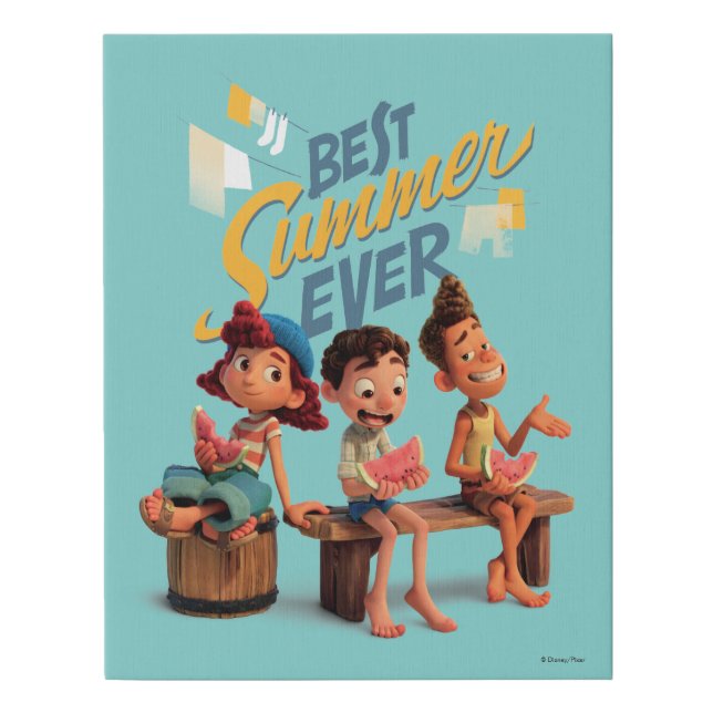 Luca | Best Summer Ever Faux Canvas Print (Front)