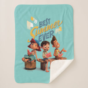 Luca Best Summer Ever Sherpa Blanket