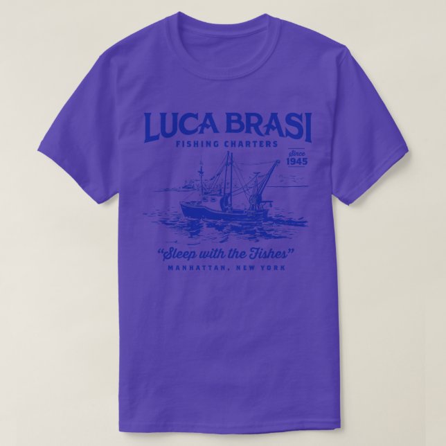 Luca Brasi Fishing Charters T-Shirt (Design Front)