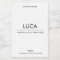 Luca Candle Label Elegant Minimalist Strong Simple