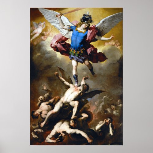 Luca Giordano The Fall of the Rebel Angels Poster