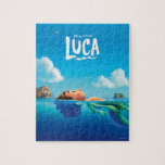 Luca | Human & Sea Monster Luca Theatrical Poster Jigsaw Puzzle<br><div class="desc">Check out this theatrical poster for Luca,  featuring him floating in the water as both human and sea monster.</div>