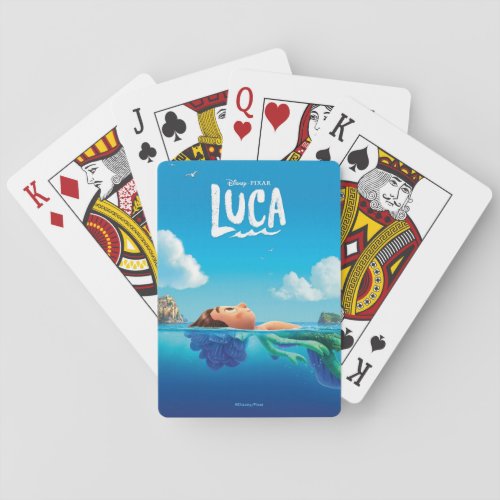 Luca  Human  Sea Monster Luca Theatrical Poster Playing Cards