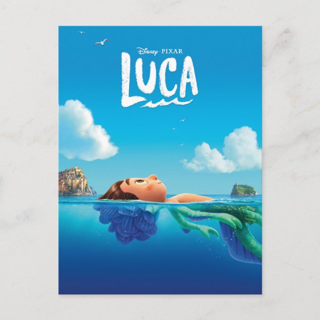 Luca | Human & Sea Monster Luca Theatrical Poster Postcard (Front)