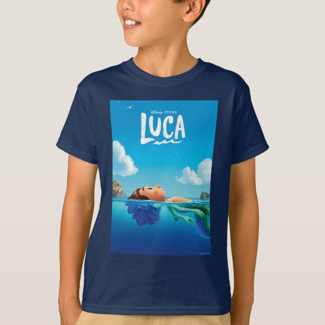 Luca | Human & Sea Monster Luca Theatrical Poster T-Shirt (Front)
