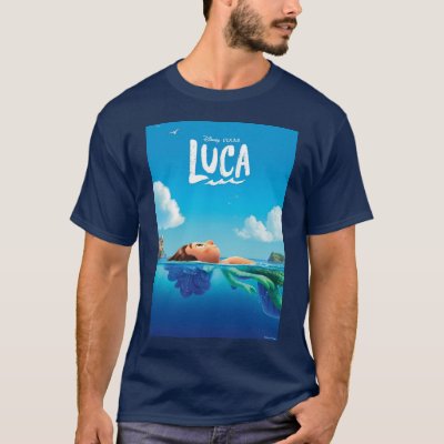 Luca | Human &amp; Sea Monster Luca Theatrical Poster T-Shirt